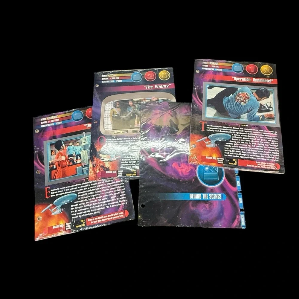 Star Trek Universe Users Manual 3 Ring Binder 4 Unopened‎ Packs